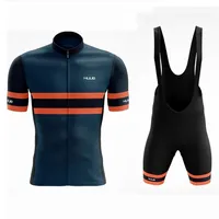 Huubmens Professional Cycling Clothing Set Mountain Bike Jersey and Short Set Summer 220702