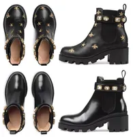 Shoes Women Designer Boots Desert Boot Flamingos Love Arrow 100% Real Leather Medal Coarse Non-Slip Winter Size EU35-41