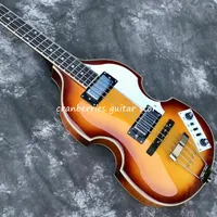4 String Electric Guitar Guitar Violin Model Hollow Body Tobacco Sunset Kolor niestandardowy sklep Solid Flame Maple TOP