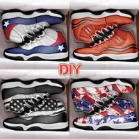 مع مربع مخصص DIY Sneaker 11 High Basketball Shoes 11s Mens Menes Manice Classic Sports Sneakers أعلى جودة الرجال الرجال المدربين الهيب هوب 35-47