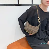 2022 New Brand Summer New New Trendy Women Messenger Bag Bag Chain Leather Grils Grils Samll Loster Bag Bags Brown Color