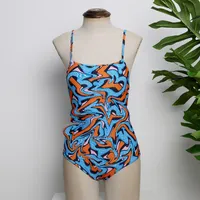 패션 여성 수영복 섹시한 여자 수영복 섬유 여름 수영복 해변 비키니 편지 패턴 여성 Bodysuit 수영 옷