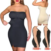 High Waist Tummy Control Slips Woman Seamless Slimming Half Slip Underwear Shapewear  Body Shaper Underdress