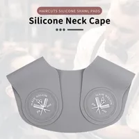 Capa de cuello de silicona para salón profesional con timbre de hombro Escudo de cuello Terradillo Tinking Herramienta Barber Cape Accesorios 220721