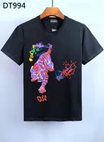 DSQ PHANTOM TURTLE 2022SS New Mens Designer T shirt Italy fashion Tshirts Summer DSQ T-shirt Male Qualit Dsquare 2 DSQUAREDs DSQ2s DSQs LrR