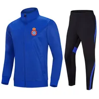 RCD Espanyol Football Club Top Running Men 's Tracksuit 재킷 및 Pant Training Suit Outdoor Sportswear 조깅 착용 성인 K261N