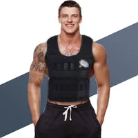 30kg laadgewicht Vest Fitness Boksapparatuur Verstelbare vestje Jas Gym Laad Sand Kleding Entrenamiento258D
