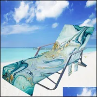 Stuhl ers Schärpe Home Textiles Garden Beach er Mikrofasel -Handtuch -Pool -Lounge -Stühle Decken tragbar dhsst