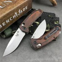 BenchMade 15031-2 Hunt North Fork Axis складной нож 2,97 "S30V Blade, стабилизированные деревянные ручки, открытый кемпинг, охотничий карманный инструмент EDC ножи (2 версии)