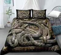 3d Snake Style Bedding Set for Bedroom Soft Duvet Cover Bedspreads Bed Linen Comefortable Quilt and Pillowcase