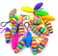 UPS Tiktok Burst Favorys New Caterpillar Toy Decompression Toy Snail Colgante Slug Llavero Famosos juguetes