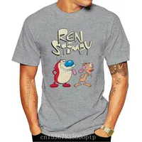 Męskie koszulki Ren i Stimpy T Shirt Dift Dift Birthday Prezent Unisex Tee Cartoon Attitudmen's