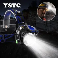 Headlamps LED Headlamp Super Bright Headlight 3 Modes T6 L2 Rechargeable Waterproof Zoomable Camping Fishing Light Use 2 18650 Bat272F
