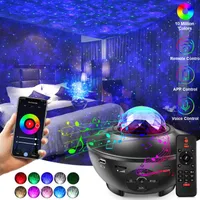 Nachtlichten STARRY Sky Galaxy Projectie Lamp WiFi Tuya LED Light RGB Bluetooth Music Speaker Decoration for Kids Birthday Party