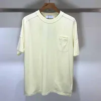 Camisetas para hombres NUEVO Lavado Casual Color Sólido Bottoming Camisa Joker Tendencia de verano Trend Ropa de manga corta