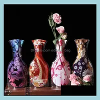 Vases Home Decor Garden 8 styles écologiques pliables pliables fleur pvc vase de mariage vase fête créative ménage nove dhfeh