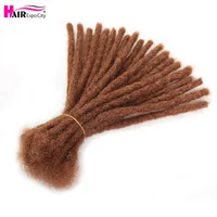 6-10 дюймов Handmade Dreadlocks Наращивания волос Синтетические косы вязание крючком для африканских женщин и мужчин Expo City 220409