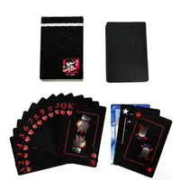 Frosted Waterproof PVC Poker Cards Game Black Durable Magic Poker Collection Playing Cards281R