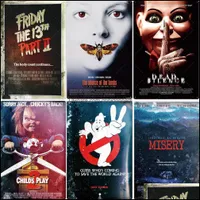 Metal Painting Art Crafts Gifts Home Garden Classic Movie Sign Poster Vintage Horror Posters Movies Cinema Decor Dhxze