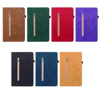 Formas de billetera de cuero para iPad Mini 6 2 3 4 5 Mini6 Flip Smart Cover Smart Pocket Pocket Red de identificación de identificación Soporte a prueba de choque Pande