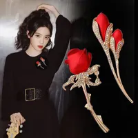 Pins Brooches Beautiful Rose Flower Collection For Women Lady Elegant Pin Summer Design Party Valentine Day GiftPins