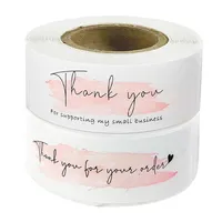 Gift Wrap 120 procent roze "Dank u voor uw bestelling" Stickers die mijn zakelijke pakket Decoratie SEAL Labels Stationer294N ondersteunen