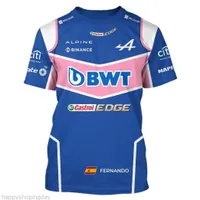 BWT Alpine F1 Team Fernando Alonso 2022 T-shirt Driver Men Ultima maglietta Team Hot Formula One New Moto Racing Quick Essicking Tshir1
