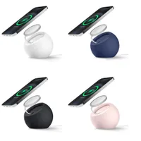 Portable Ball Shape Magnetic Silicone Charging Holder Stand for Magsafe Apple IPhone 13 12 Pro max Magnet Wireless Charger Dock Station Holder