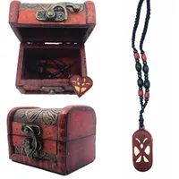 펜던트 목걸이 영화 The Illusionist Custom Po Handmade Wooden Necklace Unisex DIY 커플 연인 버클 초커 보석 액세서리 펜더