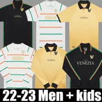 22 23 Venezia FC Soccer Jerseys home Black Away 3r Third 4th ARAMU FORTE Venice 2022 2023 BUSIO 27# Football Shirts Men Kids Kit baby pre match training long sleeve