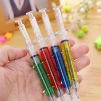 NUEVO SYRINGE BALELO PENS ESTUDIANTE Ball Point Pen School Office Supplies Learning Stationery Whole2751