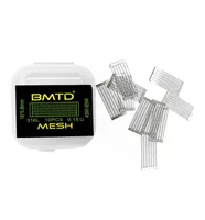BMTD PreBuilt Coils SS316L 0.12ohm 0.15ohm Mesh Style Coil Wire 16x6.8mm For RTA RDA Atomizer E-Cigarettes
