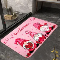 Tapijten Valentijnsdag Knome deurmat niet -slip wasbare Wasbare herbruikbare vloermat binnenshuis Buiten Entrance Badkamer voor Home 157x236Incarpets