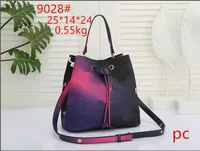 Hota Sales Newe Luxury Designer Women Shellond Bags Leather Old Flower Bucket Bag Fameold Drawstring Handbags Cross Body Purse 9028＃55GRE