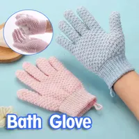 Fünf-Finger zweiseitige Reinigung Bad Handschuhe Duschpinsel Massagehandschuhe Reinigung Pinsel Spa Schaum Badezimmerzubehör
