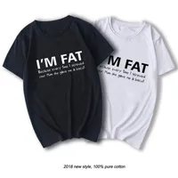 Im Fat the Thirt Tirt Funny 어머니의 공격적인 농담 농담 비스킷 탑 패션면 짧은 슬리브 T 셔츠 선물 TSHIRT 220624