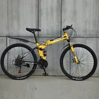 24 inç Hafif Mini Katlanır Bisiklet Küçük Taşınabilir Bisiklet Yetişkin Öğrenci Mens Dağ Bisikleti Kar E-Bisiklet 26inch Bicycle341Z