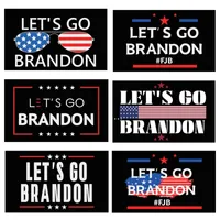 Yeni Let's Go Brandon Trump Seçim Bayrağı Çift Taraflı Başkanlık 671 D3