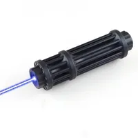 Kraftfull 200MW-1500MW 450NM Fokusera Gatling Shape Blue Laser Pointer Black Lamplys Torches2880