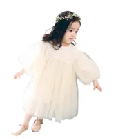 Nya barnklänningar för flickor vårflicka klänning barn baby söt prinsessklänning designer kläder
