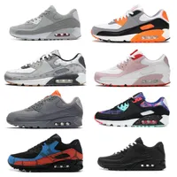 OG 90 airmaxs running shoes Triple black white Rose Pink Hyper Turquoise Orange Camo Viotech Be True Laser Blue City Pack London 90s airs mens womens trainer sneakers