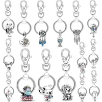 Nyckelringar 2022 varumärke Keychain Original KeyFobs Silver Chain Perles Pour La Fabrication de Bijoux Charms Regalos Originales Keyrings Enek22