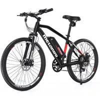 [ABD Direct] C300 27.5inch Elektrikli Dağ Bisikleti 500W Çıkarılabilir 48V 10.4an Lityum İyon Pil 21mph Yetişkinler E-Bike Shimano 21 Hızlı