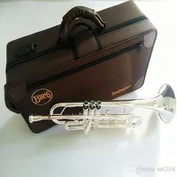Bach Stradivarius Professional Bb Gümüş Kaplama Trompet LT180S-43 Instrumentos Musicales Profesionales Ağızlık257n
