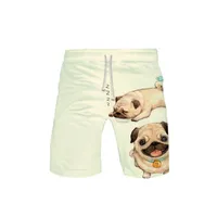 Personalidad de pantalones cortos para hombres Marca para hombres Desige Pugs Canis Lupus Familiaris Trunks Summer Bread Dry Beach Lindos Pantsmen Pantsmen's