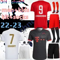 De Ligt Soccer Jersey 22 23 Mane Sane Hernandez Bayern Munich 2022 2023 Gnabry Goretzka Coman Muller Davies Kimmich Football Shirt Men Kids Kids مجموعة كاملة