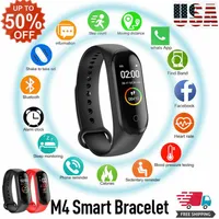 2019 new M4 smart bracelet heart rate blood pressure monitoring information waterproof step counter color screen sports bracelet s2684
