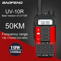 Walkie-Talkie Baofeng Professional Red UV 10R 30 km 128 Kanäle VHF UHF Dual Band Zwei-Wege CB Ham Radio UV-10Rwalkiewalkie