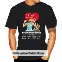Men&#039;s T-Shirts 68Th Anniversary 1951 2022 Signatures T Shirt Black Cotton Men S-6Xl Free Style Tee ShirtMen&#039;s Men&#039;sMen&#039;s