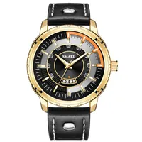 Zegarek Sprzedawanie sportowego Waterproof Watch Oryginalny skórzany kwarc kwarcowy Luminous WatchWristWatches